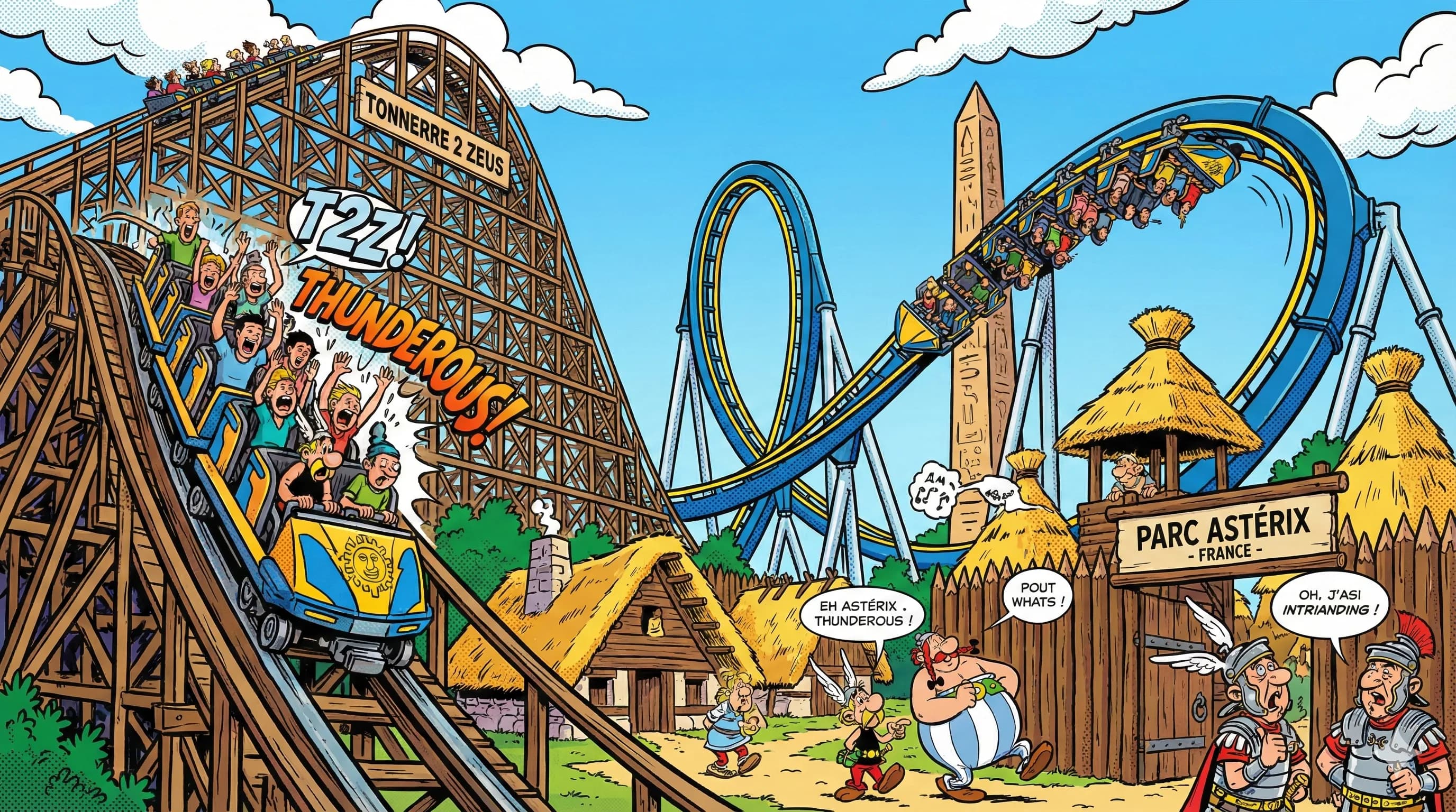 Parc Astérix park illustration